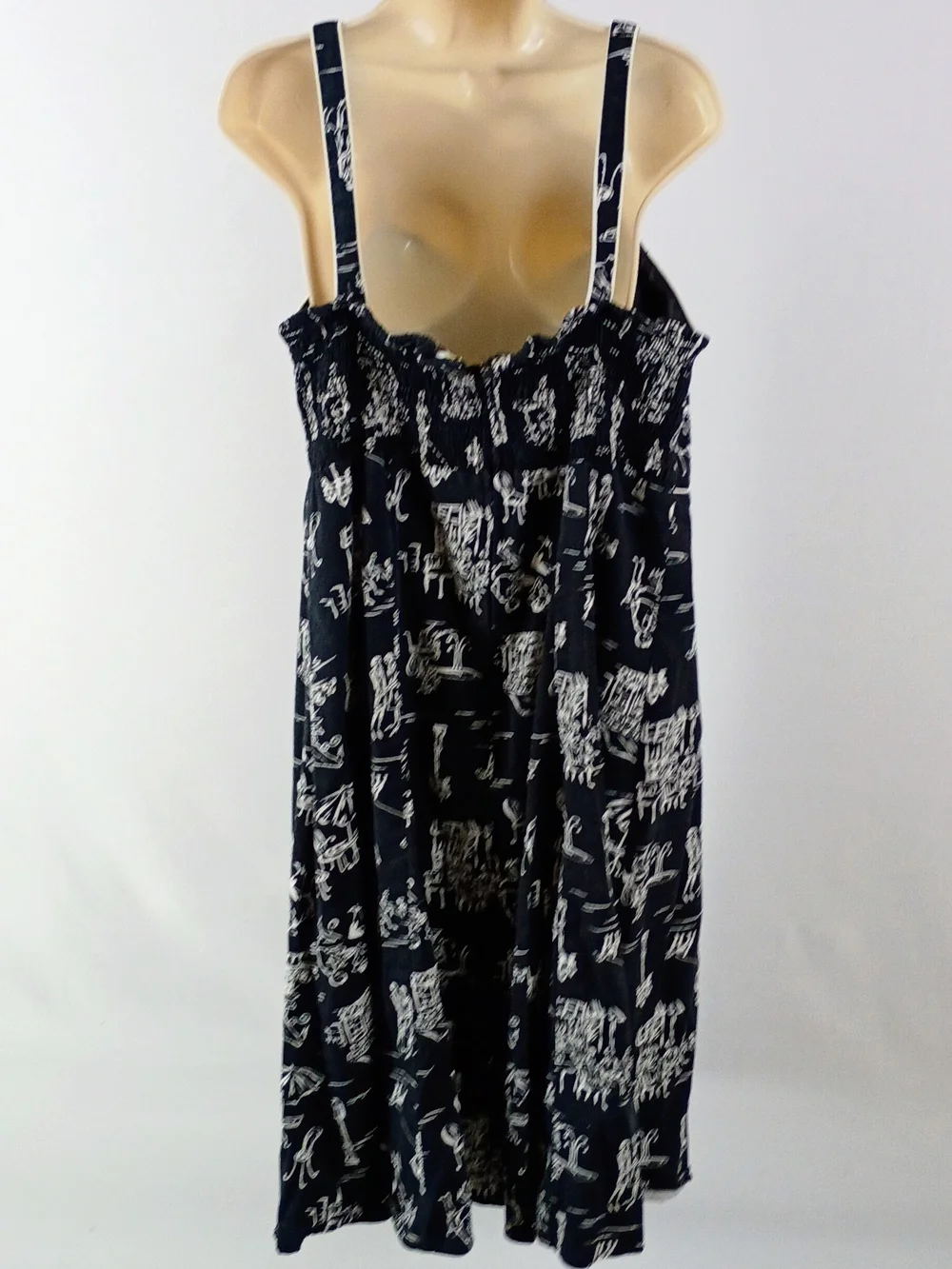 KSL Black and White Printed Midi Dress - Women Size 18W